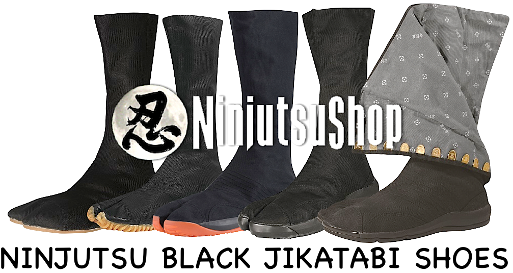 Ninjutsu black jikatabi shoes ninjutsushop